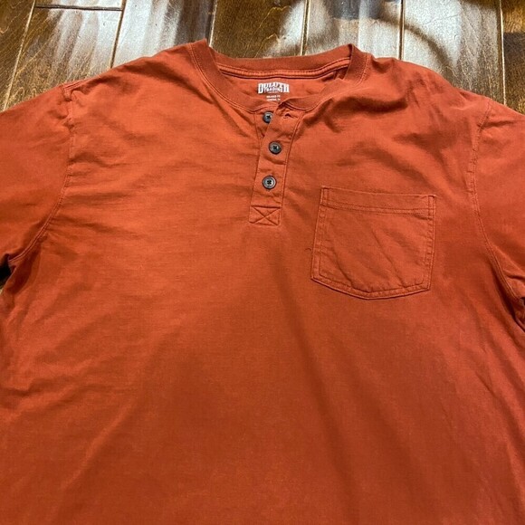 Duluth Trading Company Rust Orange Pocket Tee Relaxed Fit Men's Size L Tall - Picture 2 of 8